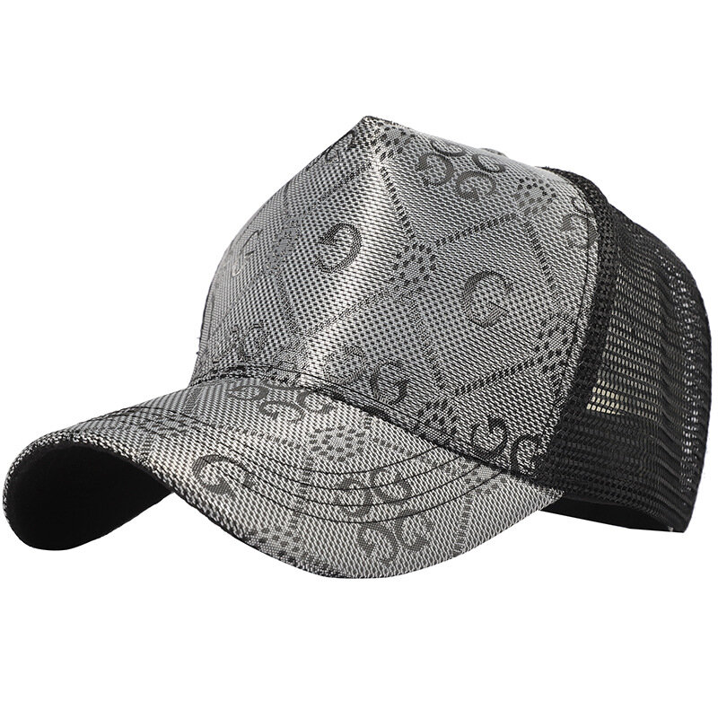 Xadrez impressão Boné de beisebol, respirável malha camionista chapéu, bordado pai chapéu, ajustável sol proteção esporte chapéus