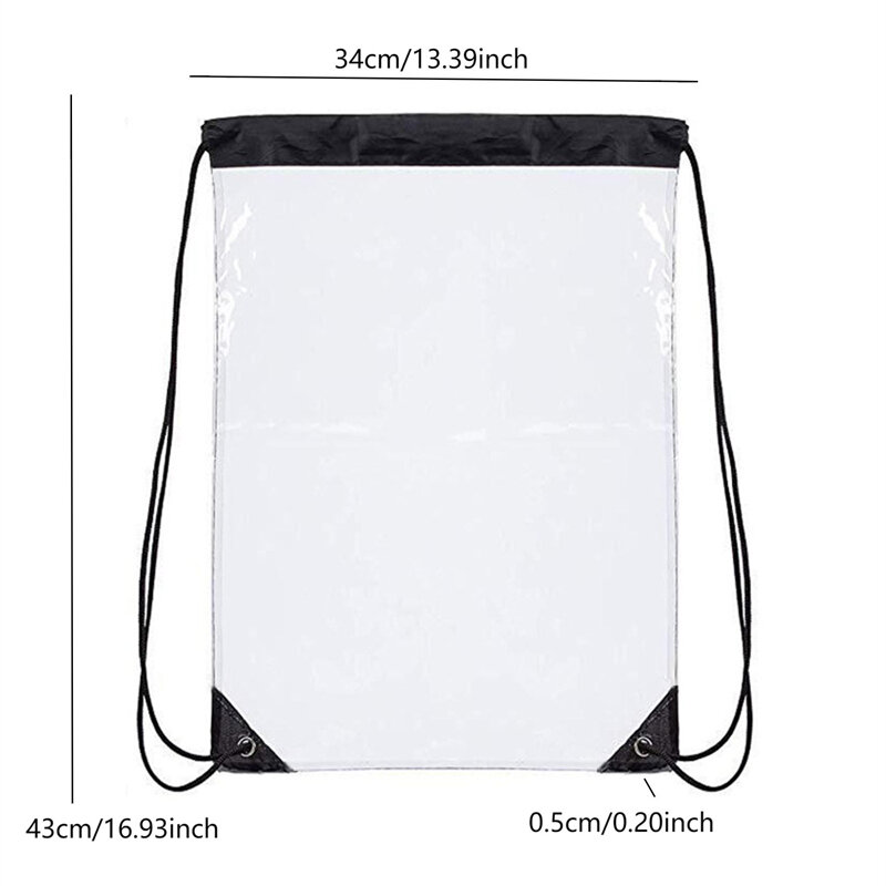 Mochila De PVC impermeable para mujer, bolsa de viaje suave con cordón, almacenamiento