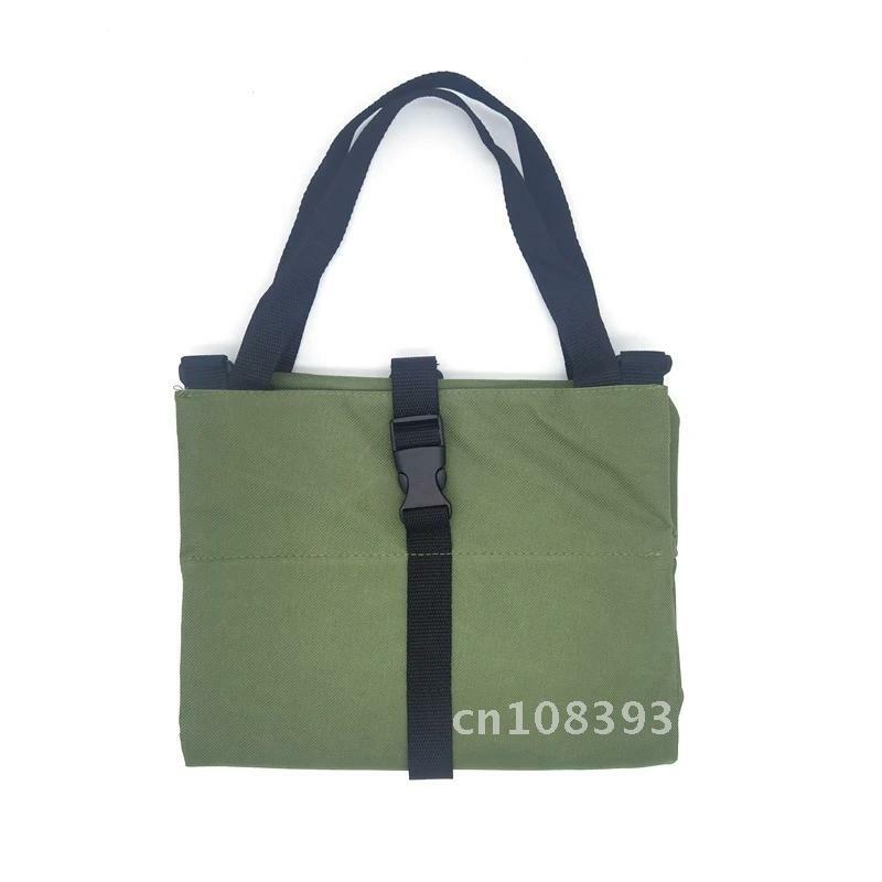 Tool Bag Canvas Roll Multi-Purpose Tool Repair Tools Wrench Screwdriver Pouch Roll Hanging Zipper Storage Bag