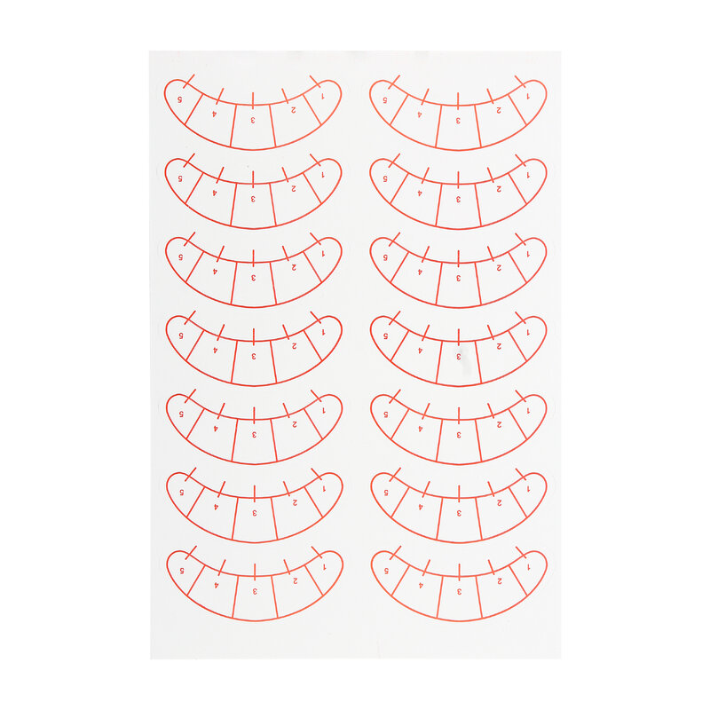 XIUSUZAKI 70 Pairs False eyelash Eye Sticker Positioning Tips Sticker for Eyelashes Extension Practice Patches MakeUp Tool
