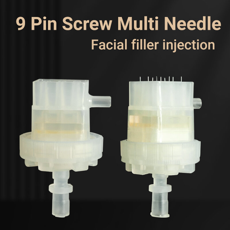 Korean Technology Adjustable Needle, Ferramenta Anti Rugas para Cuidados com a Pele, Parafuso Descartável, Multi Parafuso, 32G, 0-2mm, 9 Pins