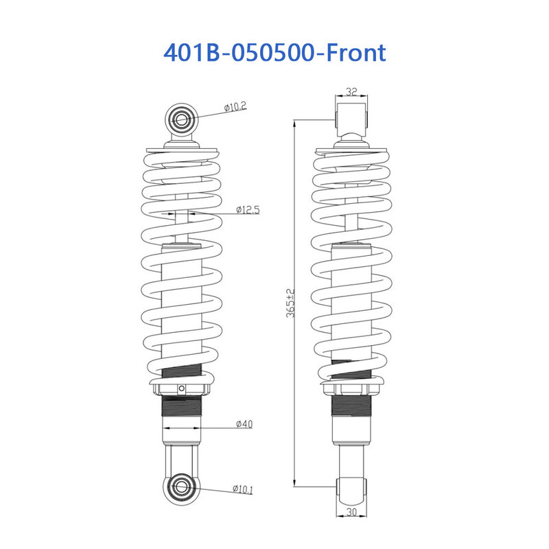 Front Rear Shock Absorber For CFMoto 401B-050500 401B-060500 ATV Accessories CF500 X5 CF500ATR CF500AU CF Moto Part
