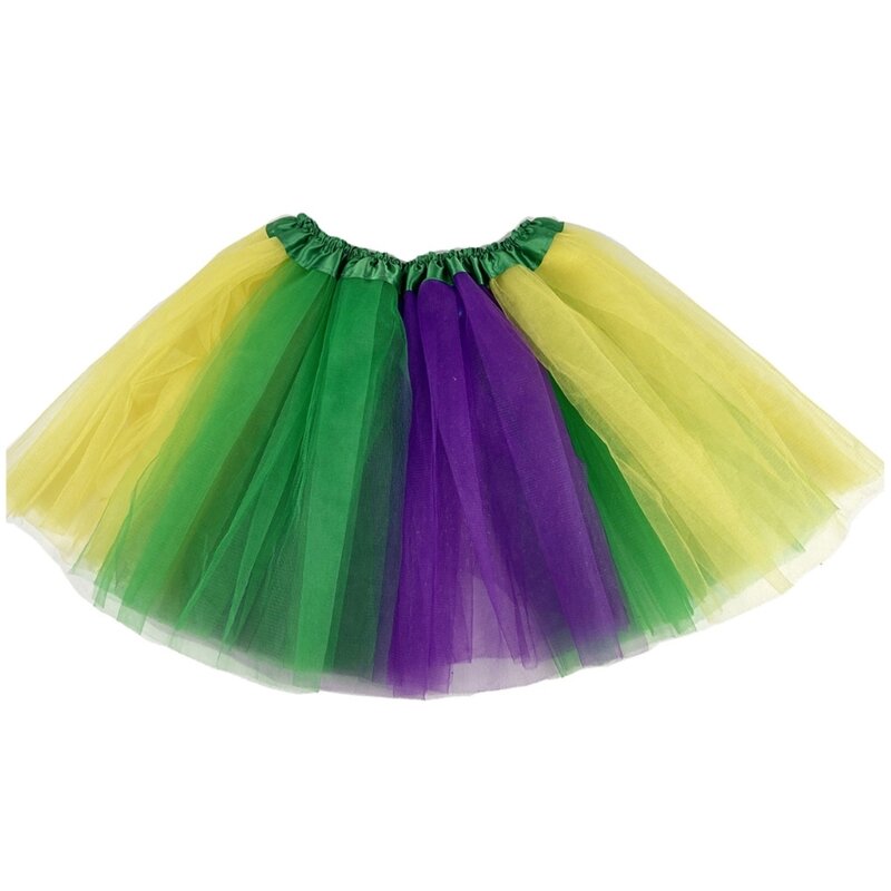 Glittering Costume Stockings Skirt Mardi Gras Festival Decor Carnival Party Wear D46A