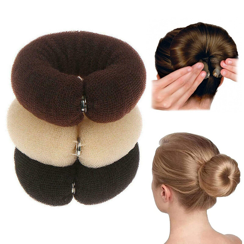 Rollo mágico de esponja de espuma para mujer, herramientas para el cabello de donut, accesorios para el cabello para niñas