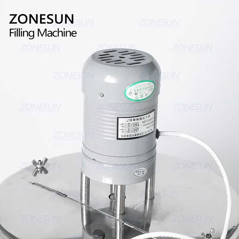 ZONESUN mesin pengisi pengaduk pemanas, ZS-GTL15L kuantitatif 15L mesin pengisi sabun tangan