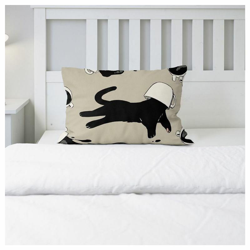 귀여운 고양이 베개 케이스 장식, 가정용 멋진 애완 동물 더블 침대 쿠션 커버, 우아한 소파 침대 베개 케이스, 30x50