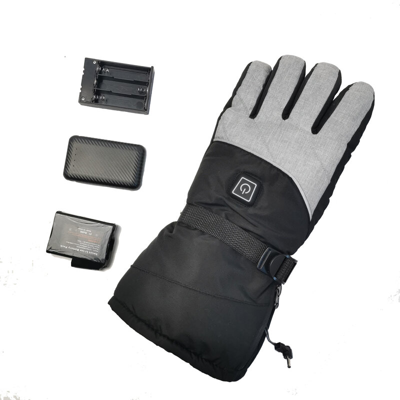 Умные Зимние перчатки для катания на велосипеде с электрическим подогревом и теплоизоляцией