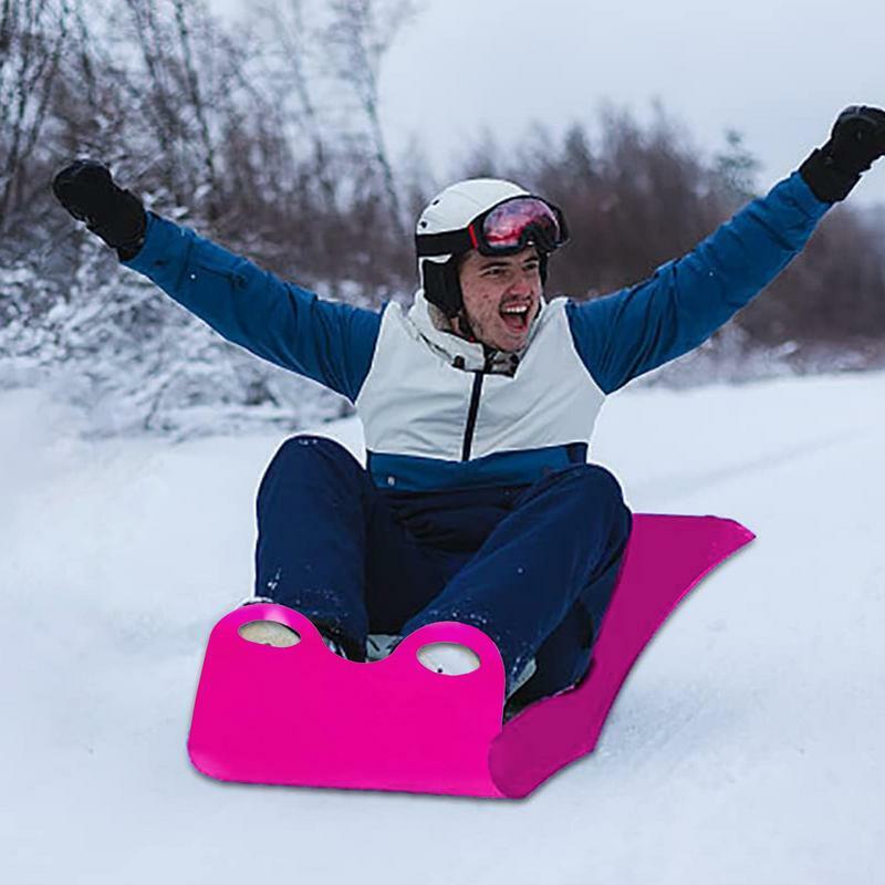 Alas musim dingin salju Sled portabel berguling salju penggeser salju beroda portabel karpet terbang fleksibel papan salju untuk anak-anak