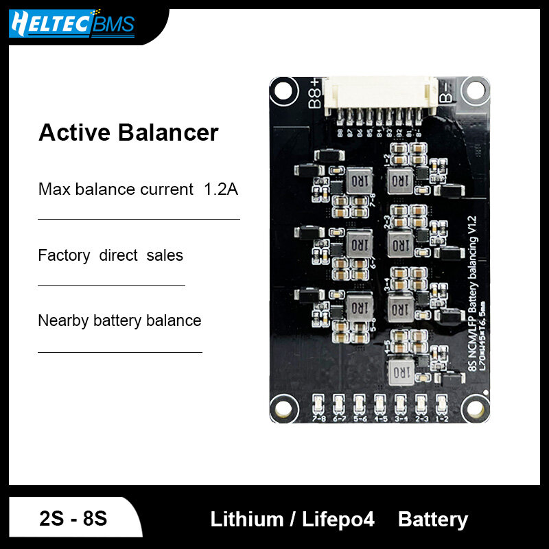 Groothandel 1.2A Balance Li-Ion Lifepo4 Batterij Actieve Equalizer Balancer Energie Transfer Bms 3S 4 4s 6S 8S 10S 13S 14S 16S 17S