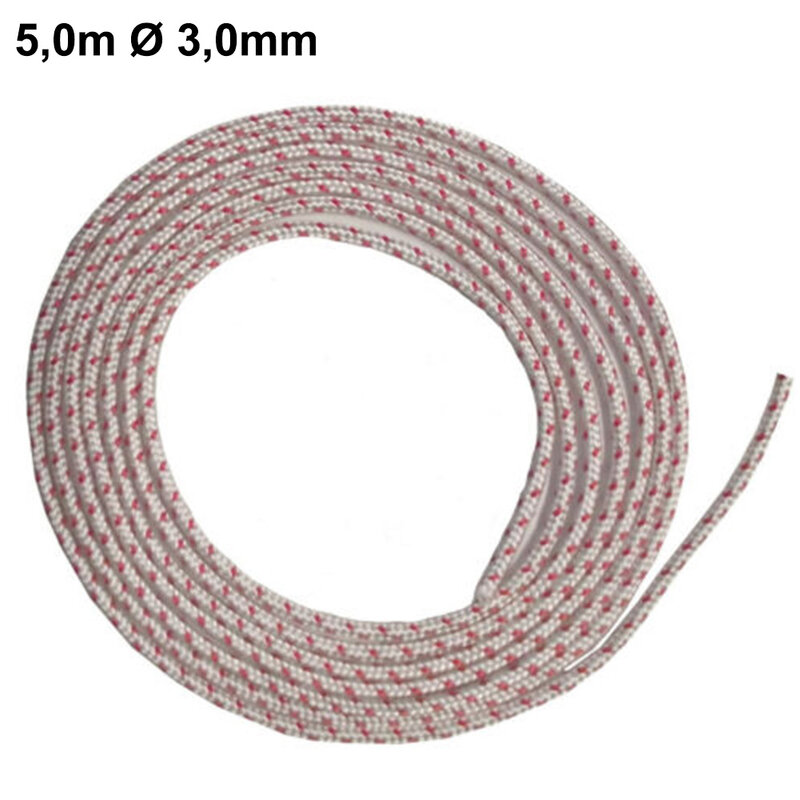Starter Rope Chainsaw Lawn Mower Construction Equipment 5,0m Ø 3,0mm Chainsaw Lawnmower Engine Starter Rope Pull Cord