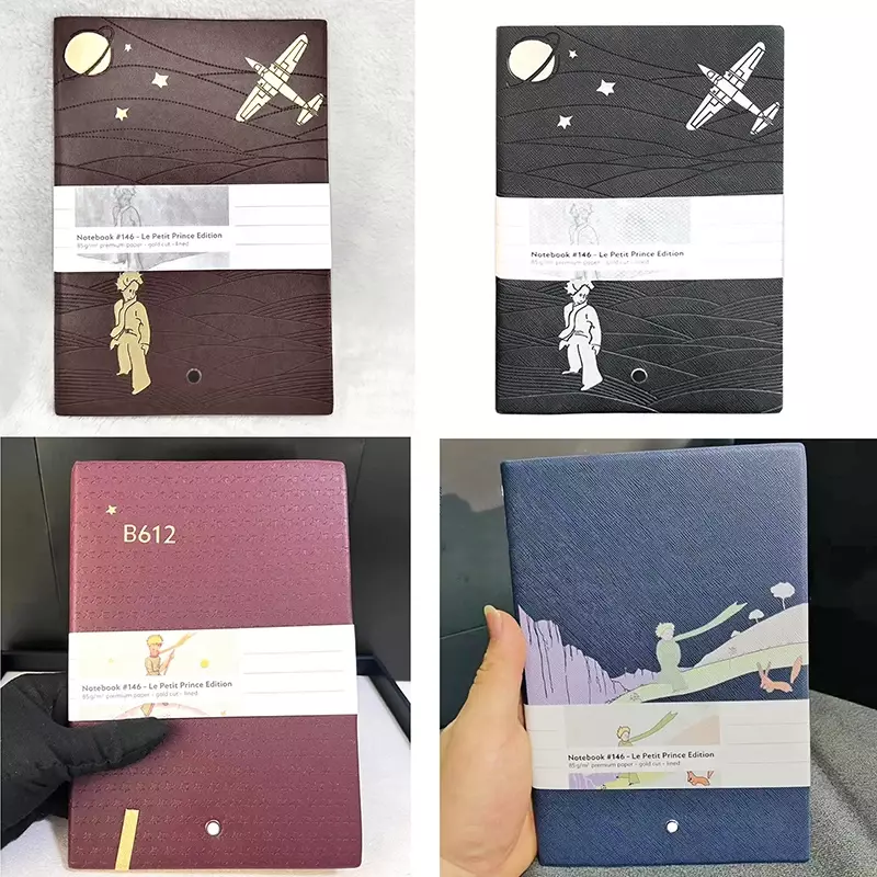 TS MB Notebook pangeran kecil dengan Fox biru & hitam warna dengan hati-hati kertas buatan Notebook tulisan Y