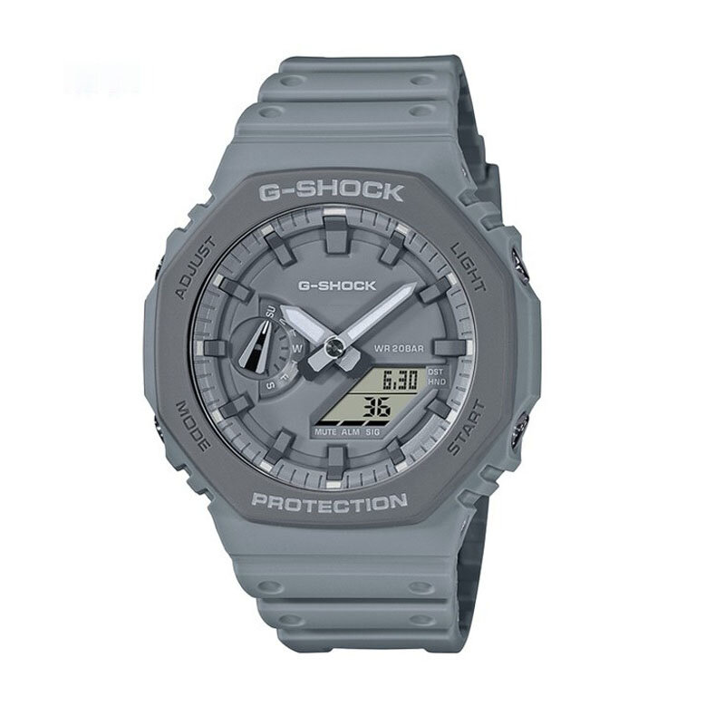 G-SHOCK GA-2100 мужские часы, кварцевые модные повседневные многофункциональные ударопрочные мужские часы со светодиодным циферблатом и двойным дисплеем для спорта на открытом воздухе