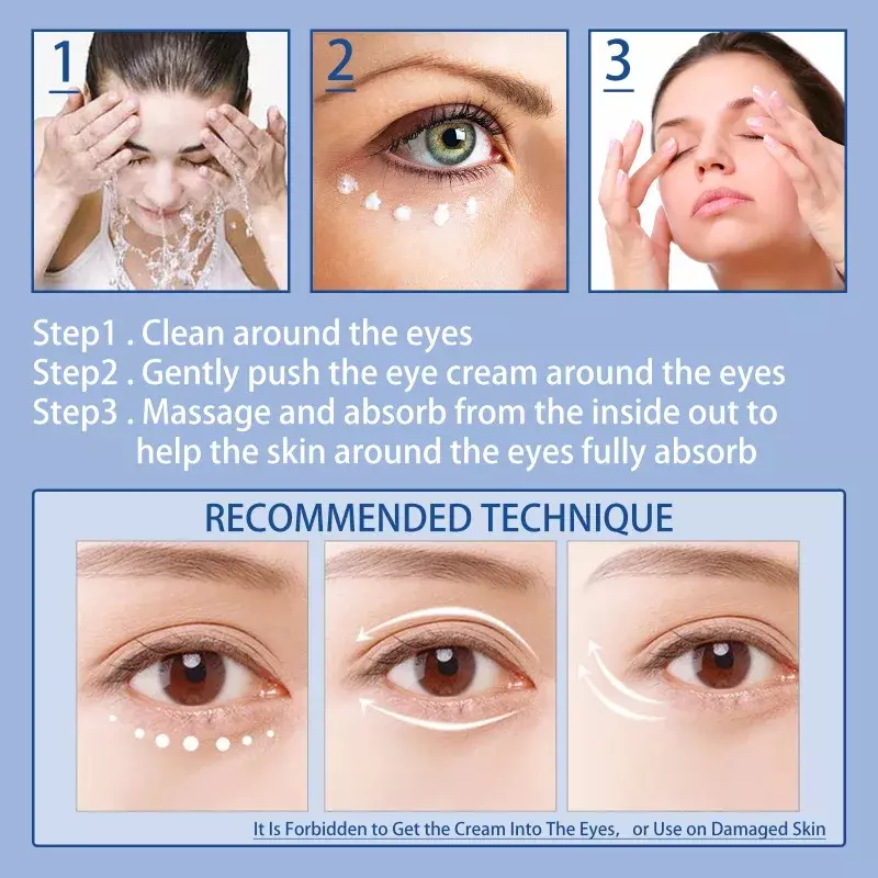 Anti Wrinkle Eye Cream Get Rid Of Puffy Dark Circles remove Fine Liness Lift Eye Area Whitening Moisturizing Repairing Eye Care