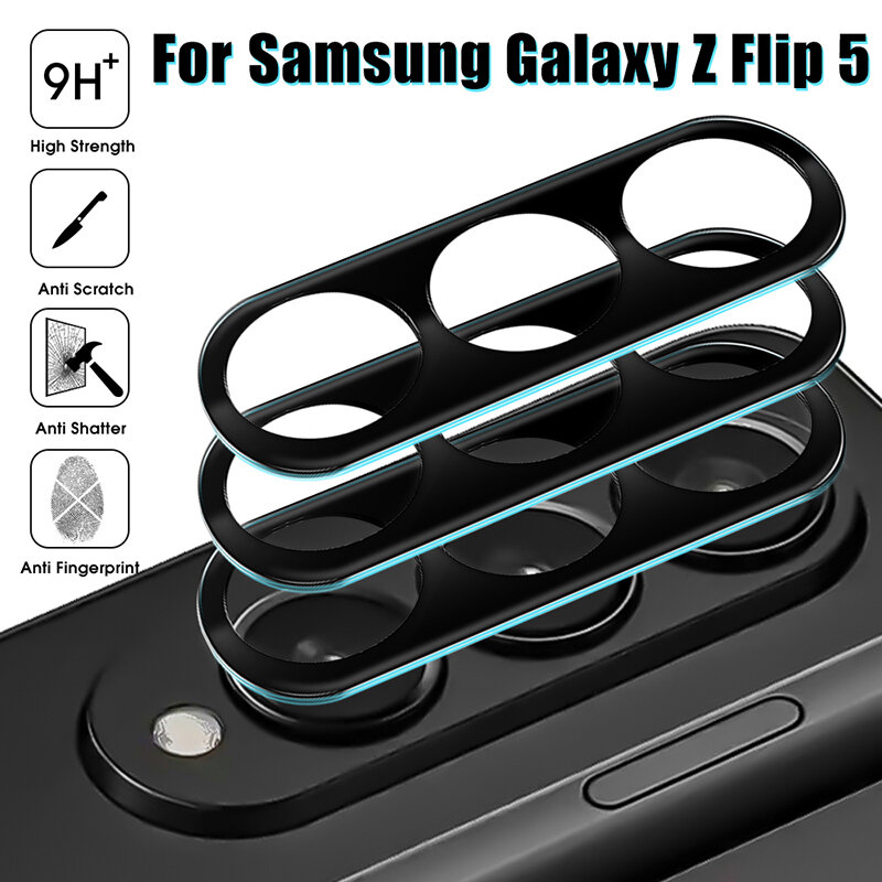 Película de lente de cámara trasera para Samsung Galaxy Z Fold 5 5G, Protector de pantalla de vidrio templado a prueba de arañazos, 1-5 piezas