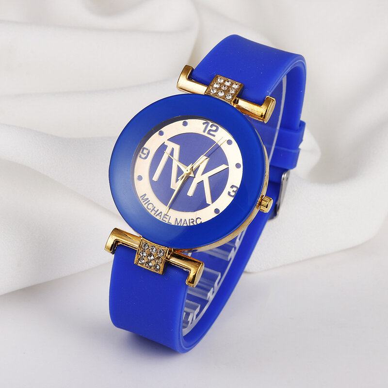 Женские Модные кварцевые часы UTHAI W28, роскошные часы с силиконовым ремешком и бриллиантами для девушек в колледже