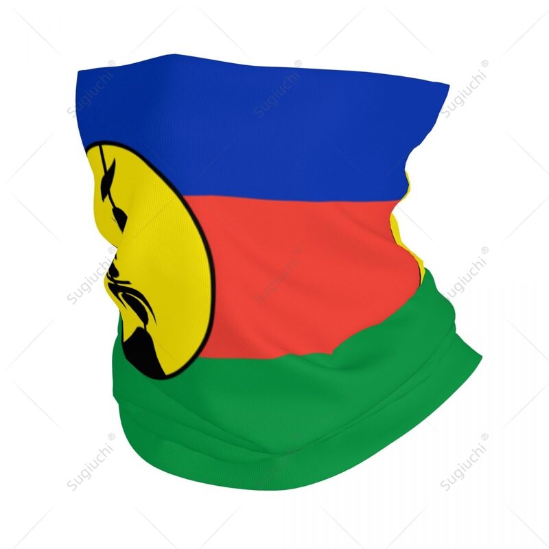 Unisex New Caledonia Flag fazzoletto da collo sciarpa collo maschera per il viso sciarpe scaldacollo Bandana senza cuciture copricapo ciclismo escursionismo