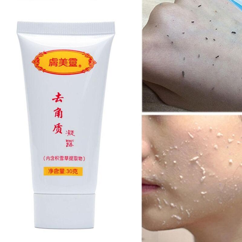 30g żel złuszczający z trawy śnieżnej, dokładne czyszczenie usunąć martwa skóra wybielające, nawilżające gładkie produkt do pielęgnacji twarzy kosmetyczne