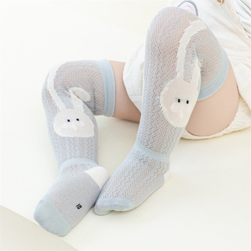 Calcetines elásticos por encima de la rodilla para niñas pequeñas, calcetines de vestir para recién nacidos, accesorios de ropa infantil, lindo conejito