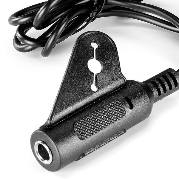 SH-85 Black 6 Hole Soundhole Pickup With Active Power Strap End-Pin Jack For Acoustic Guitar