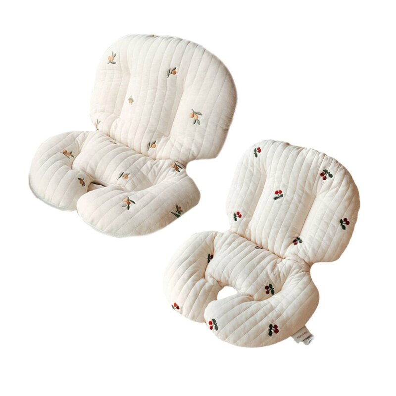 Baby Dining Chair Cushion Cartoon Print Detachable Cushion Soft & Breathable Pad