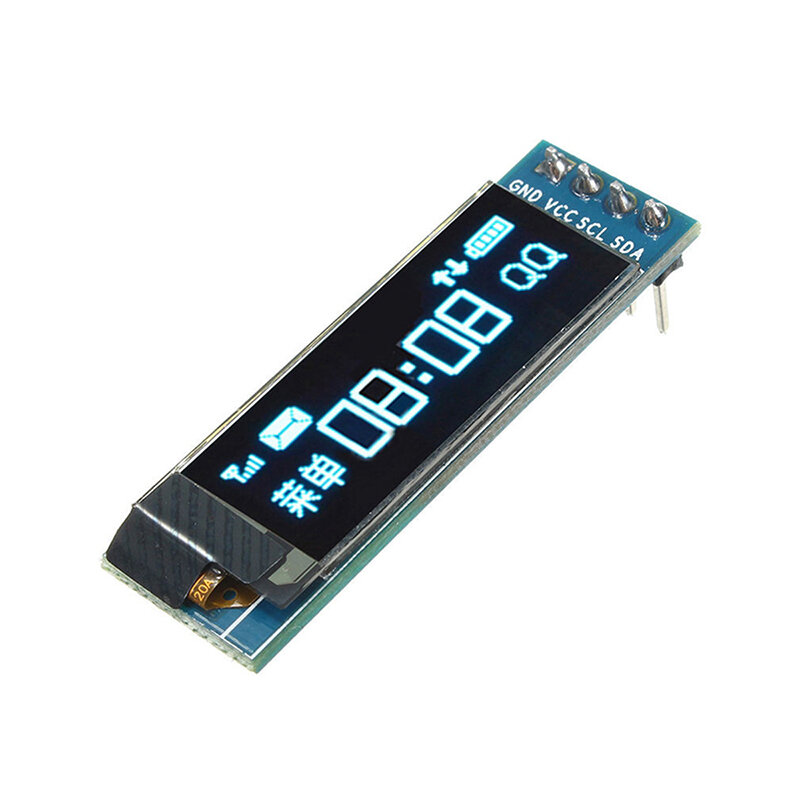 0.91 polegada oled display módulo branco/azul oled 128x32 lcd display led ssd1306 12864 0.91 iic i2c comunicar para ardunio