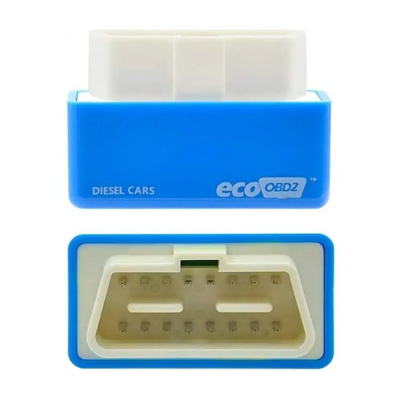 EcoOBD2-caja de sintonización de Chip para coche, dispositivo de ahorro de combustible 15%, Eco OBD2, para gasolina, benzina, diésel, enchufe y controlador, 2 colores