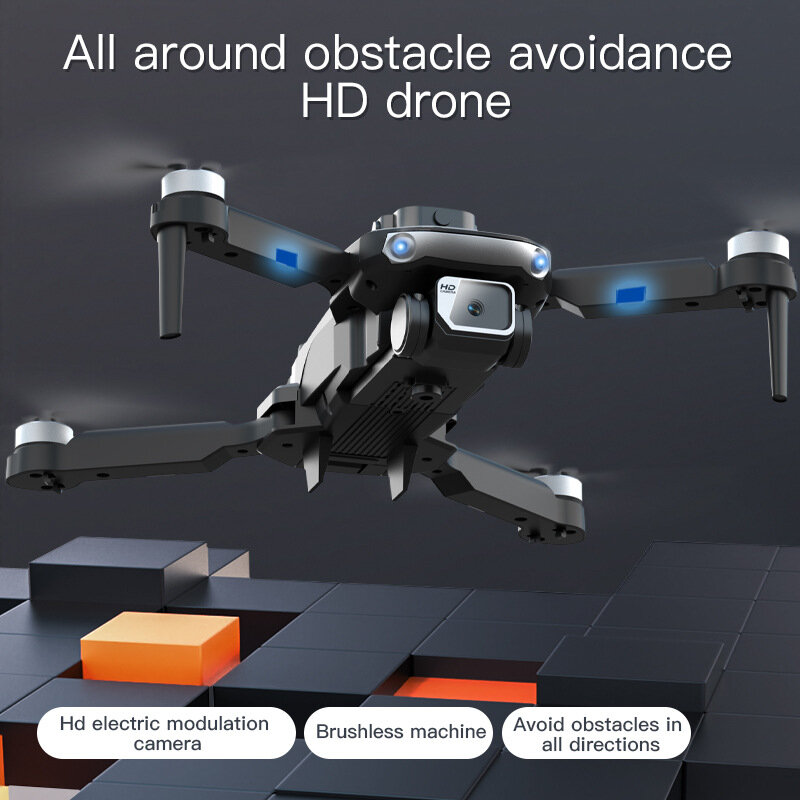 Drone penghindar halangan definisi tinggi, fotografi udara motor tanpa sikat kamera ganda pengaturan listrik aliran optik