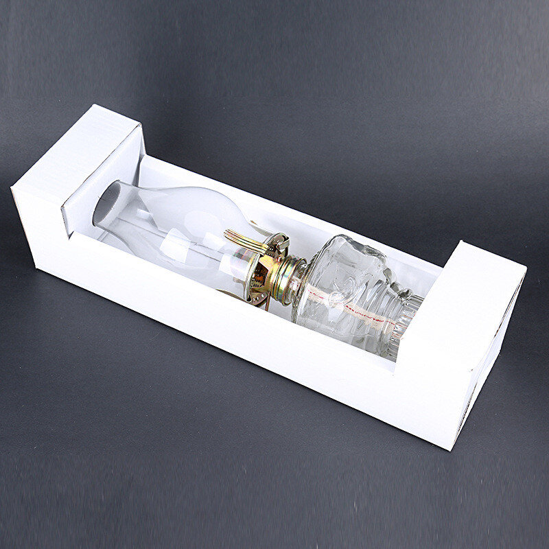 Linterna de queroseno portátil de cristal Retro creativa, lámpara de aceite, luz nocturna, lámpara de mesa LED 2 #, alta calidad, 32cm, Camping al aire libre