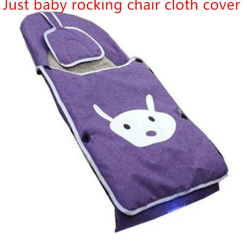 Acessórios do bebê cadeira de balanço capa de pano com colcha e travesseiro infantil berço cadeira de balanço do bebê capa de reposição