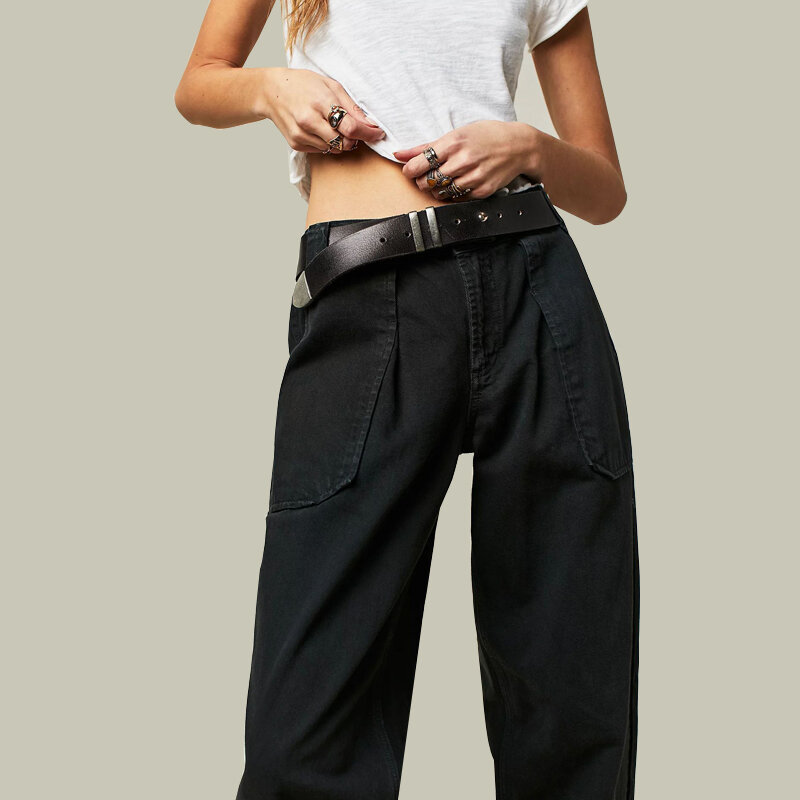 Jeansy damskie letnie oddychające jeansy damskie letnie cienkie spodnie z szerokimi nogawkami z wysokim stanem wąskie proste spodnie o długości podłogi