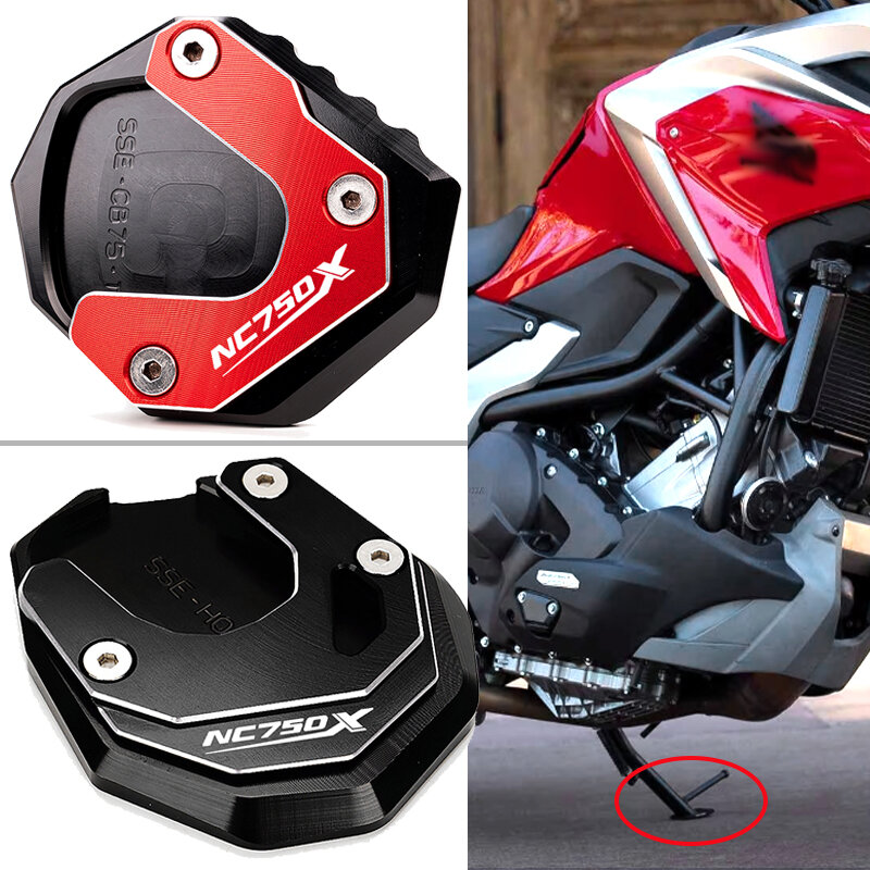 Para HONDA NC750X NC750X NC750X 2021-2024 / 2014-2020 soporte lateral para motocicleta placa de soporte de extensión NC750X llavero