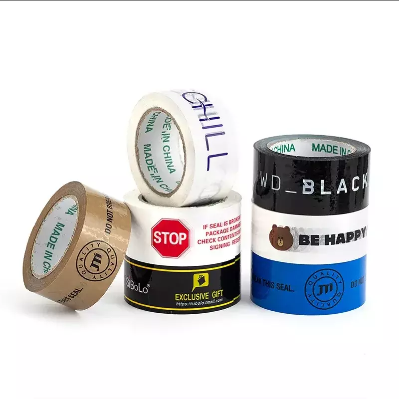 Kunden spezifisches Produkt kunden spezifisches Logo bedrucktes Haft verpackungs band, kunden spezifisches Dichtung sband mit Logo
