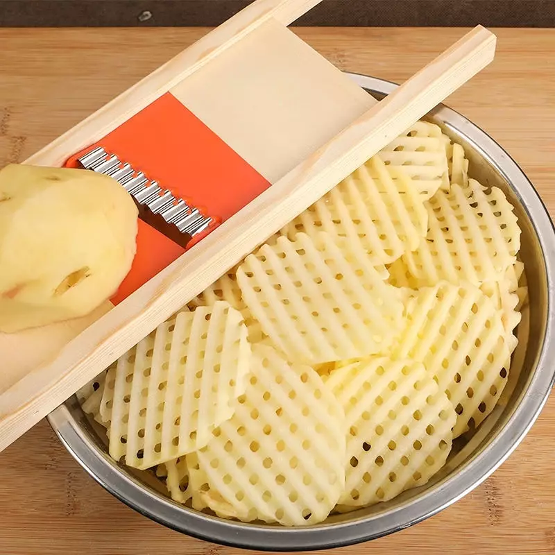 Affettatrice per patate tagliata griglia per patate artefatto griglia per pulire griglia coltello per verdure taglierina per verdure coltello per fiori tagliati accessori per gadget