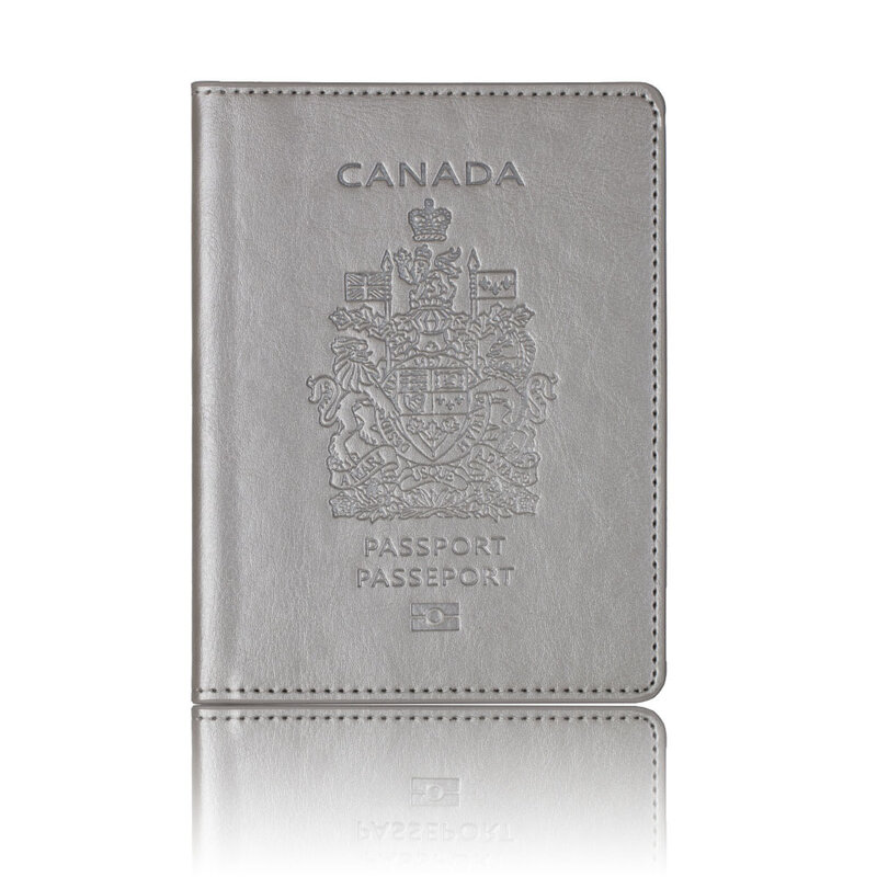 Couverture de passeport du Canada en cuir de cheval pour hommes et femmes, véritable, fait à la main, 100% cuir de vachette