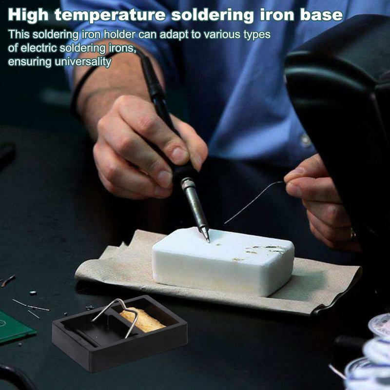 Pemegang besi Solder tipe-g, spons Solder tangki spons Solder aman panas untuk perbaikan peralatan dan berbagai besi Solder