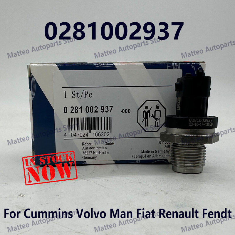0281002937 Fuel Injection Rail Pressure Sensor For C-ummins V-olvo M-an Fiatt Renaultt Fendtt 281002937