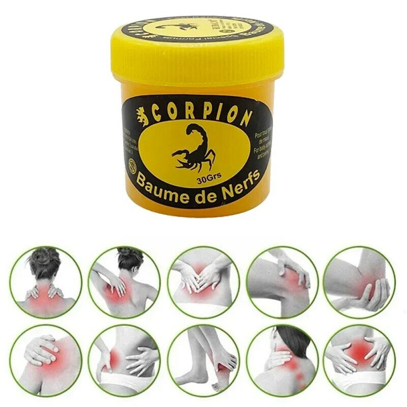 3pc Scorpion Ointment Cream Self Heating Relieve Muscle Fatigue Balm Pain Relief Rheumatism Low Back Pain Bruises Cramps Plaster