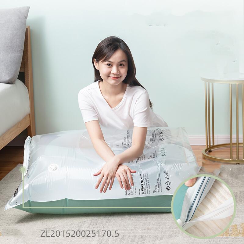 衣類を収納するための大きなプラスチック製の真空ポンプバッグ,空の毛布,トラベルアクセサリー