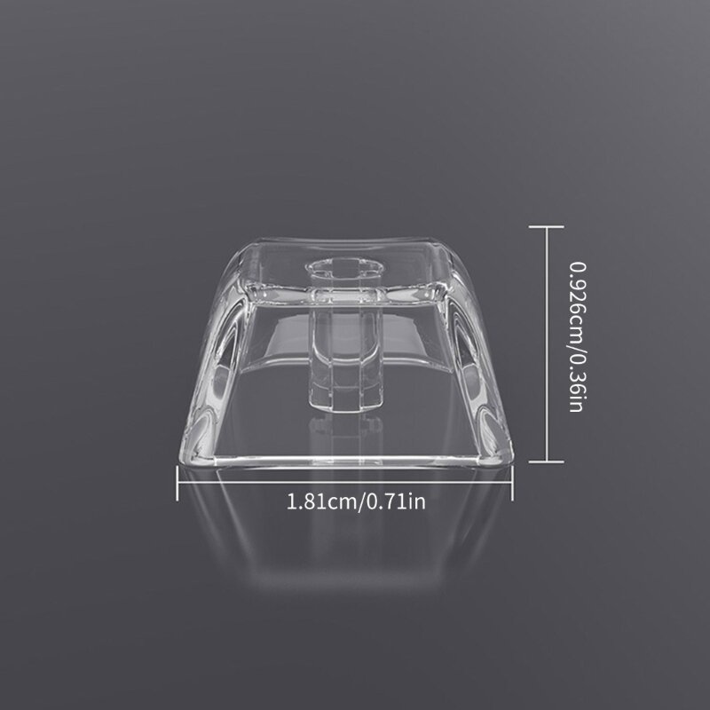 XDA Transparente Tastenkappe, leeres Spiel, transparente Tastenkappen 1,75u für mechanische