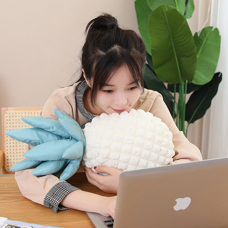 1pc 50CM Ins Kawaii Pineapple Plush Toy Creative Sofa Cushion Home Decoration Stuffed Soft Fruit Doll Hug Pillows for Children