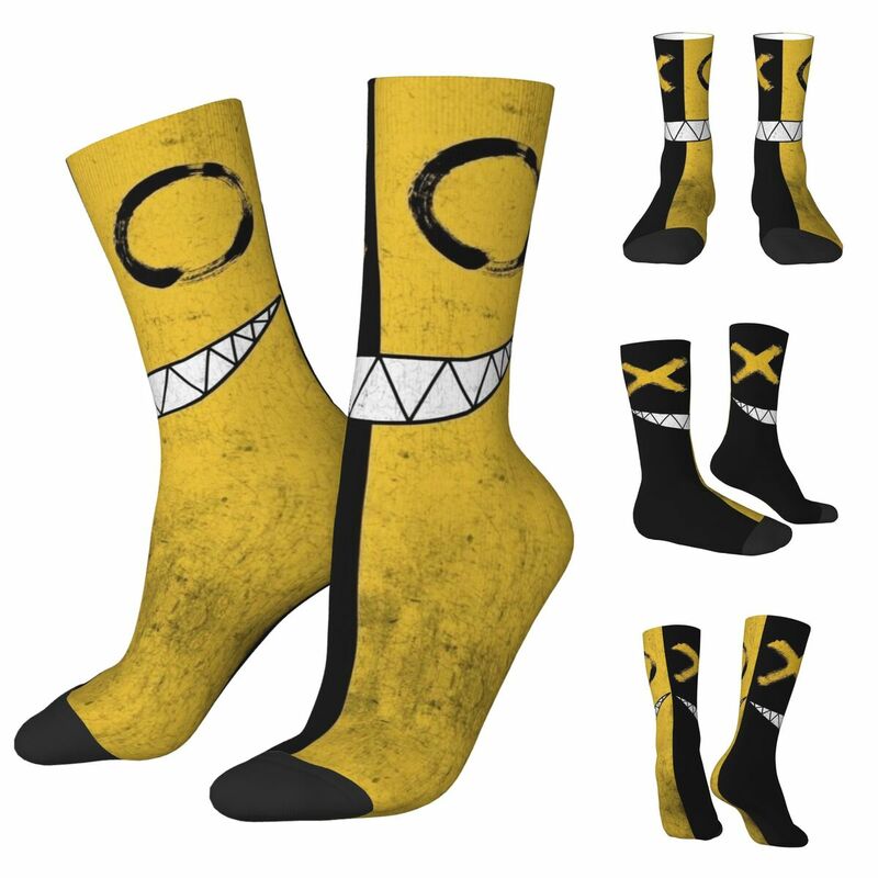 Носки с изображением лица монстра для мужчин и женщин, красивые спортивные носки с принтом, подходят для всех сезонов