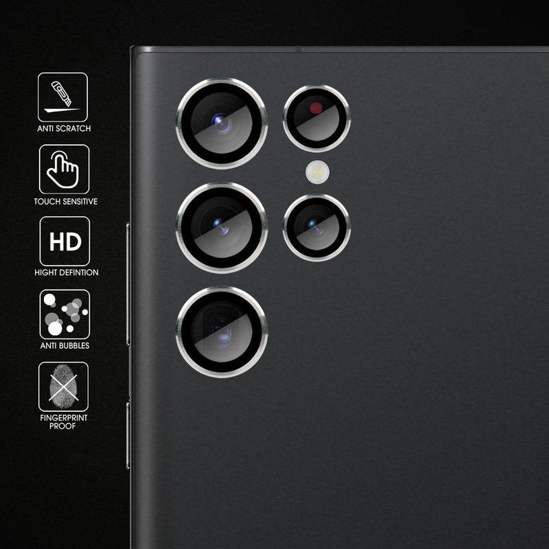Für samsung s22 ultra kamera objektiv glas schutz aluminium legierung metall glas für samsung s22 ultra zurück objektiv abdeckung