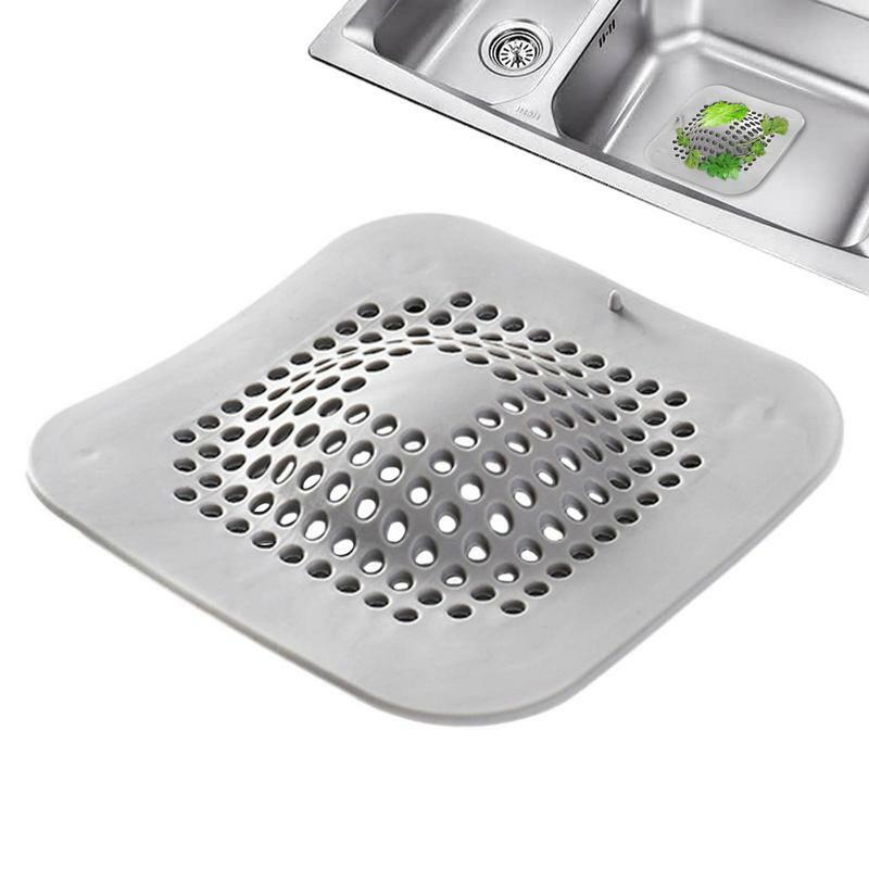 Multifuncional Silicone Sink Strainer com Ventosa, Hair Catcher, Chuveiro Dreno, Cozinha e Banheiro