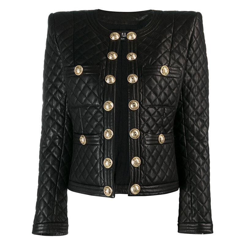 2023 New 100% Genuine Leather Jacket Women Real Sheepskin Jackets Female Autumn Vintage Short Small Fragrance Coats La