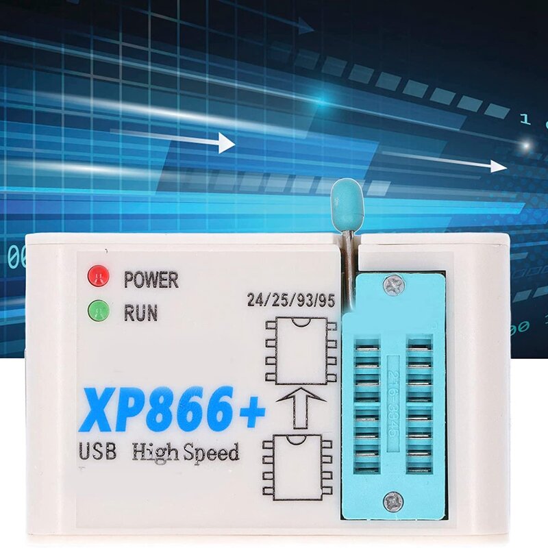 SPI Programmable Logic Circuit High-Speed Programmer Fast Read and Write XP866+ Widely Compatible with 12 Sockets