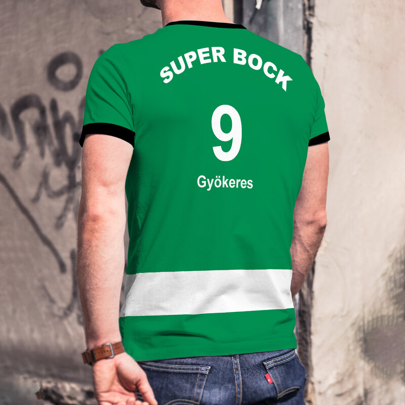 T-shirt Portugal SCP imprimé en 3D pour hommes, mode de rue sportive, séchage rapide et respirant, col rond, vêtements d'été