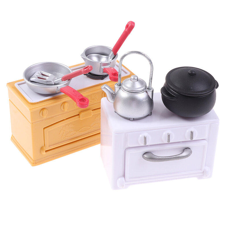 1:12 Dollhouse Miniature Kitchenware Cooking Ware Mini Pot Kettle Cooktop Coffee Tea Cups Ceramic Pot tend Play Kitchen Toys