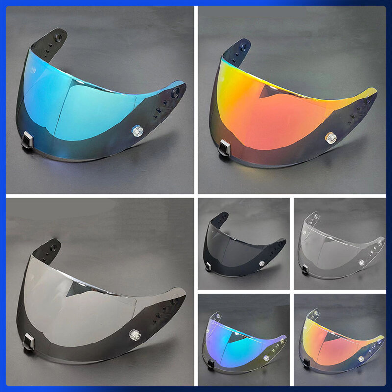 Visera completa para casco de motocicleta SCORPION EXO R420, protección contra el viento, antiarañazos, UV, accesorios para Moto, Exo-R420