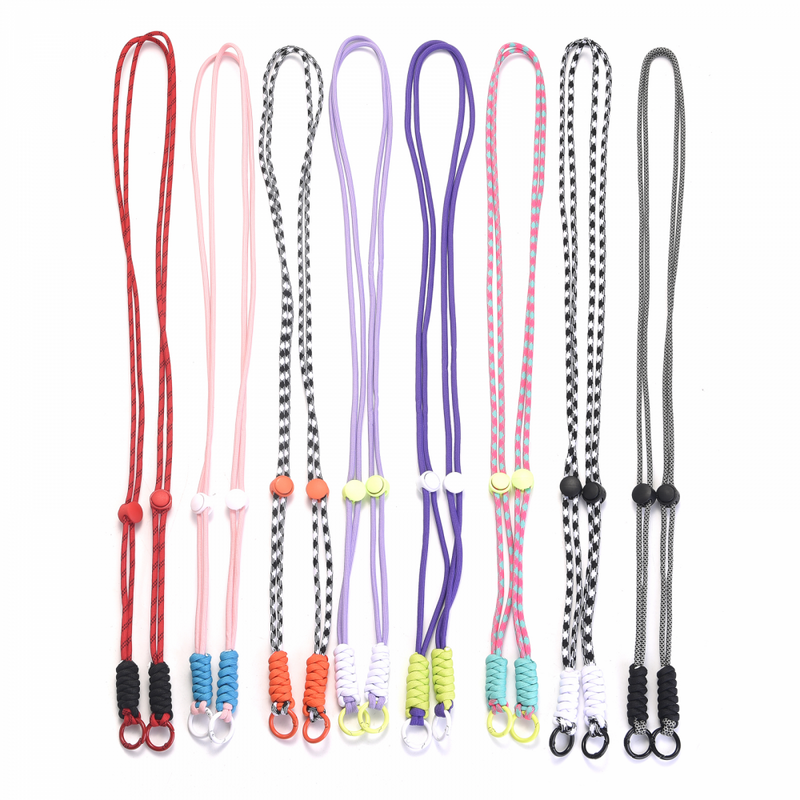 Moda colorata catena del telefono cellulare cordino cinturino in Nylon cinghie per cellulare per stile lungo regolabile donna uomo corda telefonica