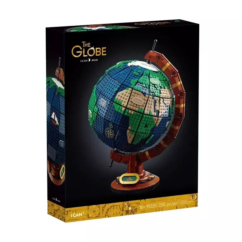 In Voorraad Nieuwe 2585 Stuks Compatibel 21332 Ideeën Globe Map Model Bouwstenen Technische Moc Bakstenen Speelgoed Voor Kinderen Cadeau